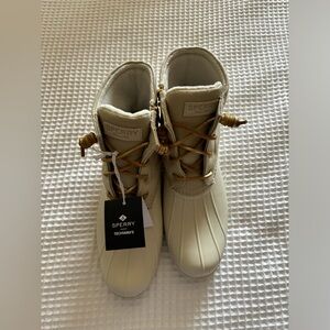 Sperry Winter/Rain Boots, Light Gold & Tan